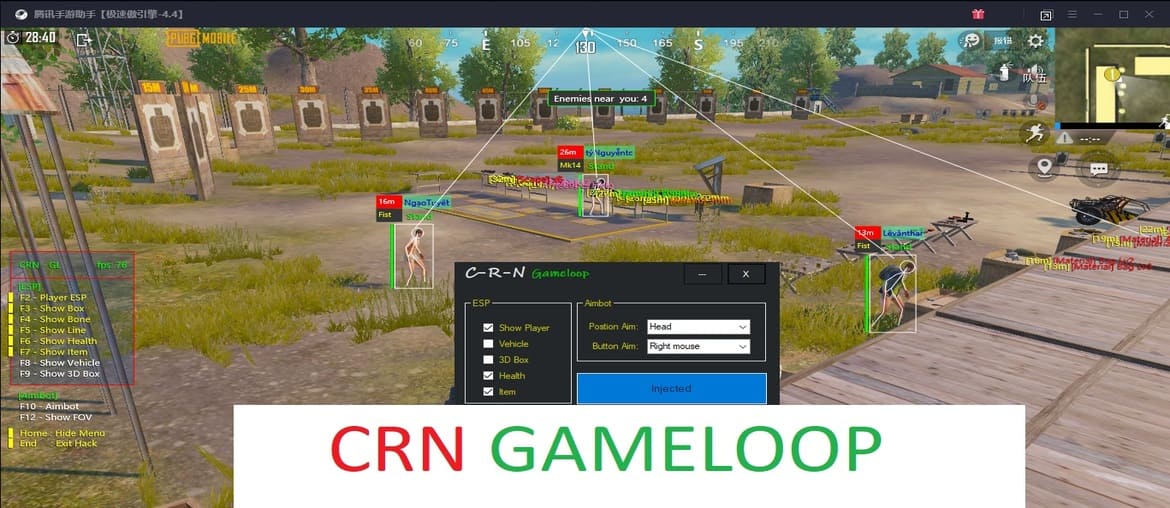 crn gameloop pubg hack